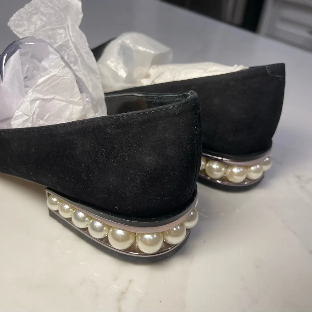 Nine West Black Loafers with Pearl Accent - Picture 10 of 15